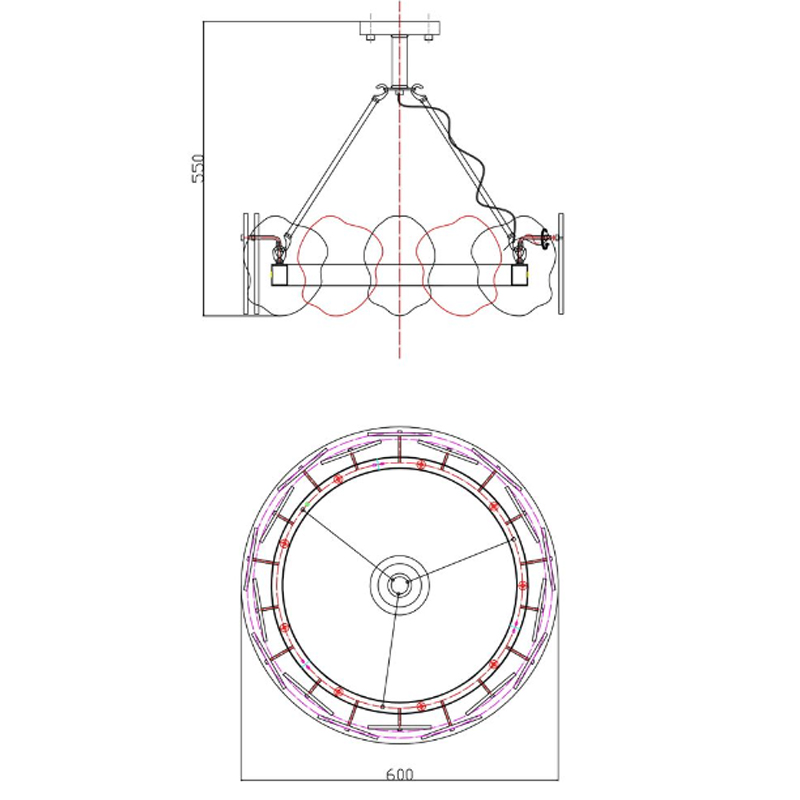 Люстра Мрамор Lucretia Marble Round Chandelier 60 см Люстра Мрамор Lucretia Marble Round Chandelier 60 см в Тюмени