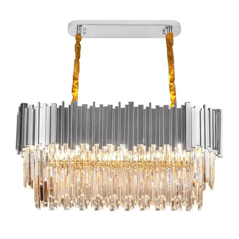 Большая многоярусная люстра Cascade Glass Metal Luxxu Chandelier 100 Silver Серебряный Прозрачное Стекло Большая многоярусная люстра Cascade Glass Metal Luxxu Chandelier 100 Silver Серебряный Прозрачное Стекло в Тюмени | Loft Concept