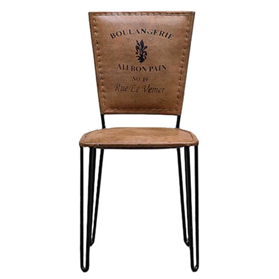 Стул Leather chair vintage No 19 Коричневый Черный Стул Leather chair vintage No 19 Коричневый Черный в Тюмени | Loft Concept