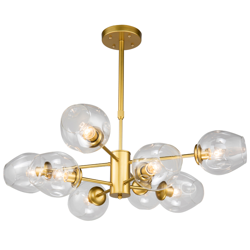 Люстра Branching Bubble Chandelier gold 8 Глянцевое золото Прозрачный Люстра Branching Bubble Chandelier gold 8 Глянцевое золото Прозрачный в Тюмени | Loft Concept