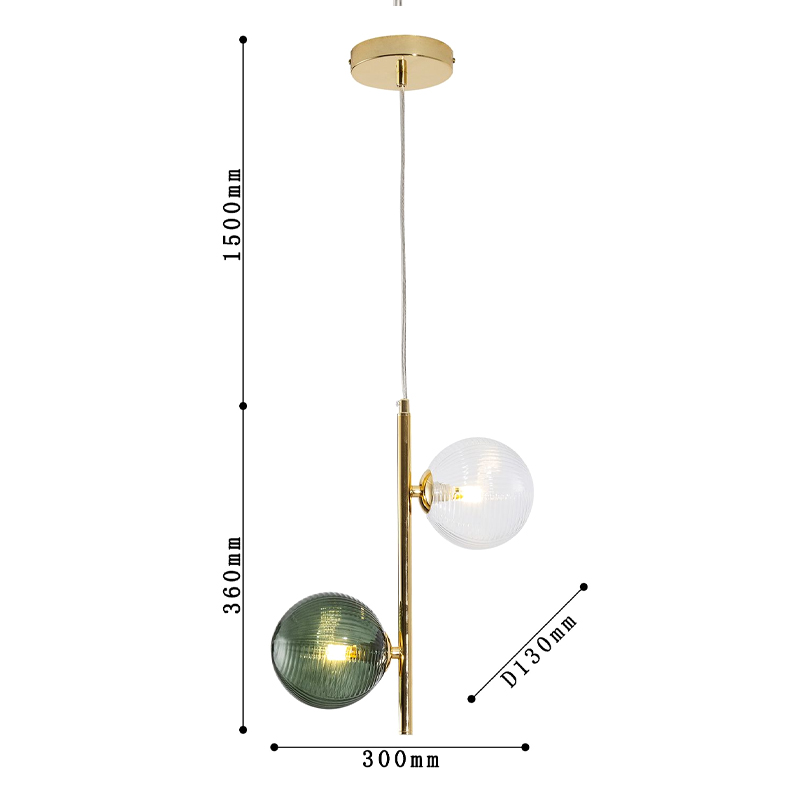Подвесной светильник Bolle Multi Color hanging 2 lamp Подвесной светильник Bolle Multi Color hanging 2 lamp в Тюмени
