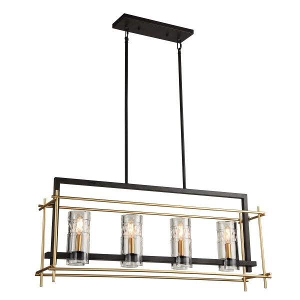 Подвесной светильник Brass Glass Pendant 4 Черный Латунь Подвесной светильник Brass Glass Pendant 4 Черный Латунь в Тюмени | Loft Concept