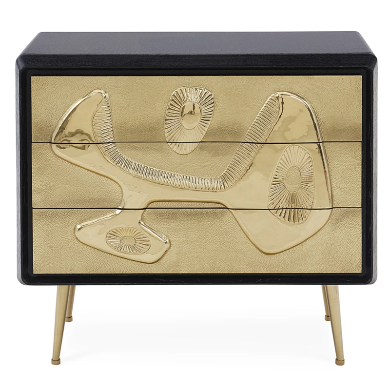 Тумба REFORM THREE-DRAWER CHEST Золотой Черный Тумба REFORM THREE-DRAWER CHEST Золотой Черный в Тюмени | Loft Concept
