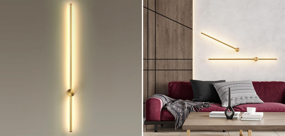 Бра светодиодное Trumpet tube Gold 100см Бра светодиодное Trumpet tube Gold 100см - Loft-Concept в Тюмени