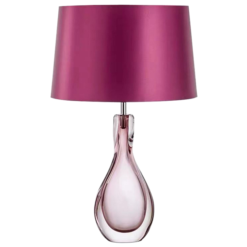 Настольная лампа Crystal Table Lamp Hot Pink Розовый Настольная лампа Crystal Table Lamp Hot Pink Розовый в Тюмени | Loft Concept