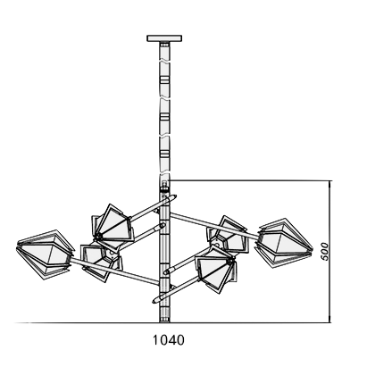 Люстра HARLOW Spoke Chandelier Gabriel Scott Люстра HARLOW Spoke Chandelier Gabriel Scott в Тюмени