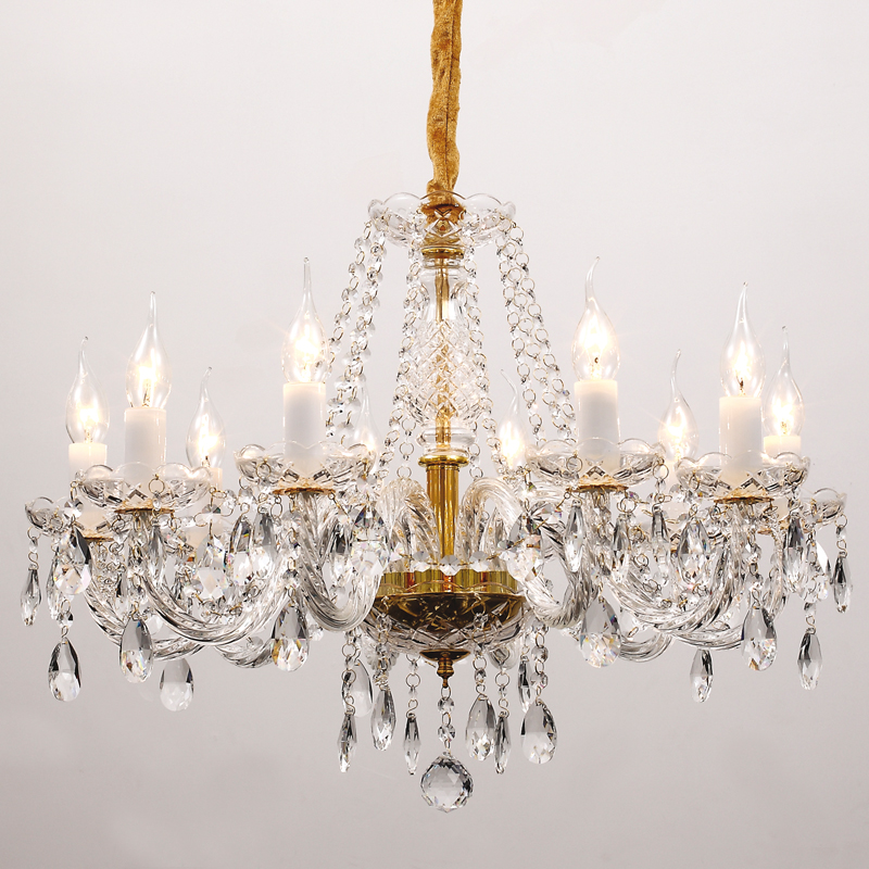 Люстра Megane Chandelier Прозрачный Глянцевое золото Люстра Megane Chandelier Прозрачный Глянцевое золото в Тюмени | Loft Concept