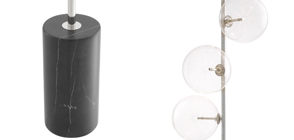 Торшер Eichholtz Floor Lamp Tempo Nickel Торшер Eichholtz Floor Lamp Tempo Nickel - Loft-Concept в Тюмени