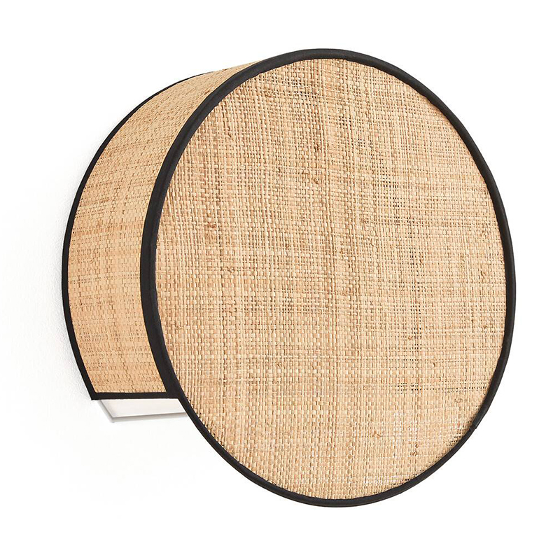 Бра Ottar Wicker Raffia Бежевый Черный Бра Ottar Wicker Raffia Бежевый Черный в Тюмени | Loft Concept