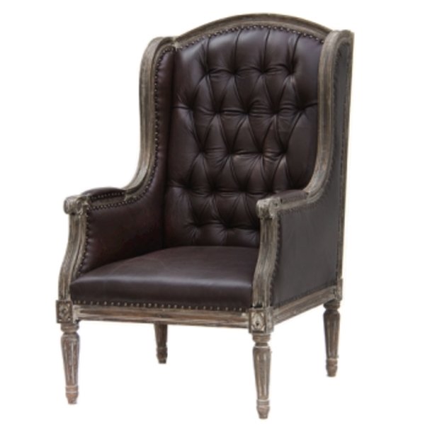 Кожаное кресло English Wingback chair Кожаное кресло English Wingback chair в Тюмени | Loft Concept