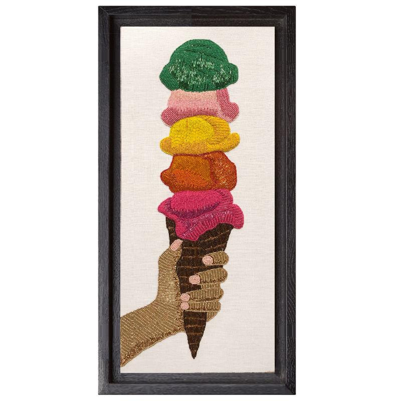 Панно Jonathan Adler ICE CREAM BEADED WALL ART Мульти Панно Jonathan Adler ICE CREAM BEADED WALL ART Мульти в Тюмени | Loft Concept