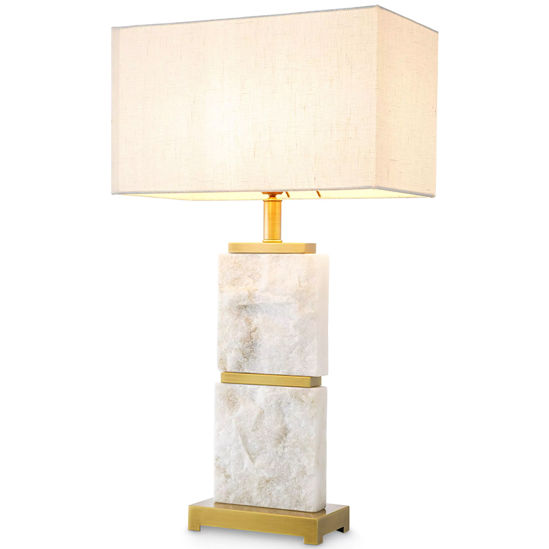 Настольная лампа Eichholtz Table Lamp Newton L Marble Кремовый Латунь Белый Мрамор Bianco Настольная лампа Eichholtz Table Lamp Newton L Marble Кремовый Латунь Белый Мрамор Bianco в Тюмени | Loft Concept