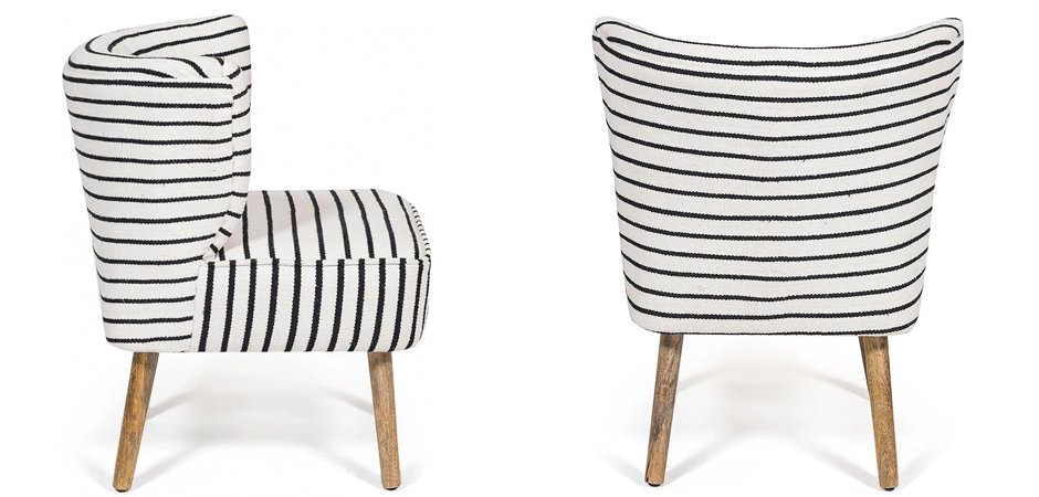 Кресло Black and White Stripes Кресло Black and White Stripes - Loft-Concept в Тюмени