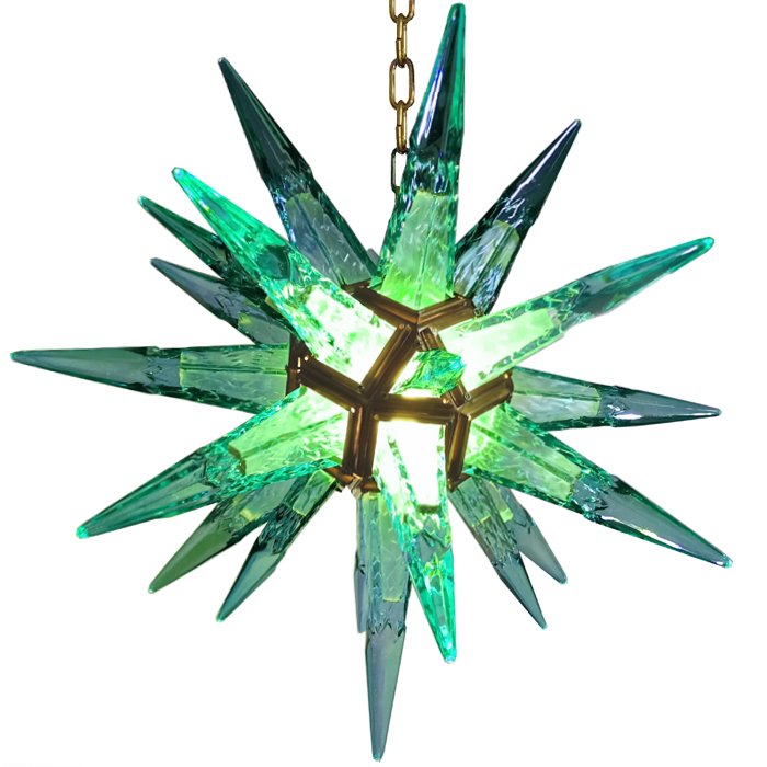 Люстра Chandelier Star Turquoise Латунь в Тюмени | Loft Concept 