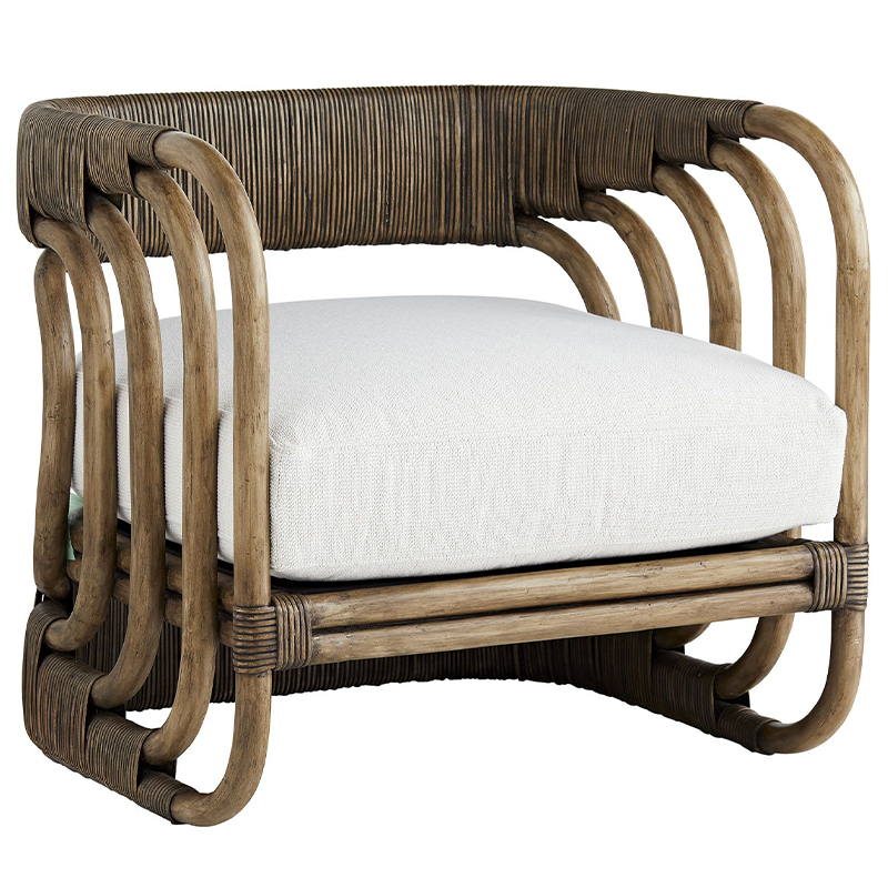 Кресло HAMZA CHAIR Коричневый Молочный Кресло HAMZA CHAIR Коричневый Молочный в Тюмени | Loft Concept
