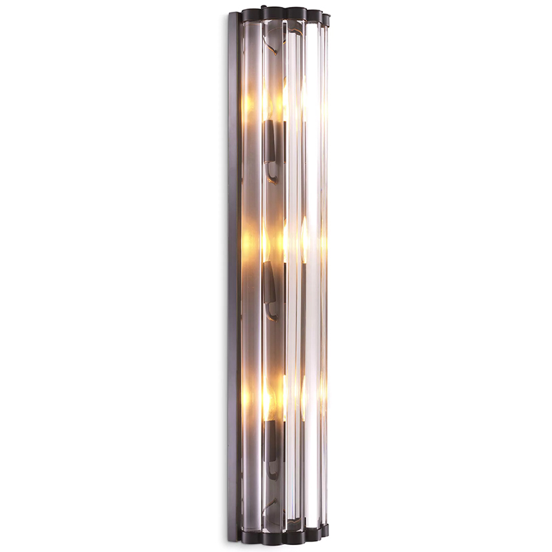 Бра Eichholtz Wall Lamp Amalfi L Bronze Темная бронза Прозрачное Стекло Бра Eichholtz Wall Lamp Amalfi L Bronze Темная бронза Прозрачное Стекло в Тюмени | Loft Concept