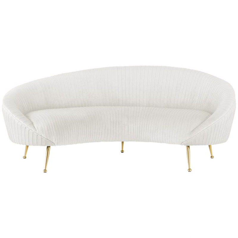 Диван Pebernat Lounge Sofa white Золотой Белый Диван Pebernat Lounge Sofa white Золотой Белый в Тюмени | Loft Concept