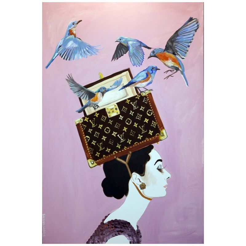 Картина Audrey with Box of Blue Birds Мульти Картина Audrey with Box of Blue Birds Мульти в Тюмени | Loft Concept