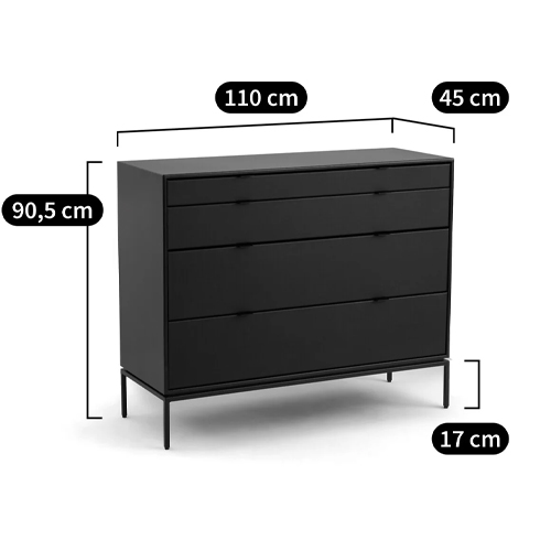 Комод из металла и кожи Guarin Chest of Drawers Комод из металла и кожи Guarin Chest of Drawers в Тюмени