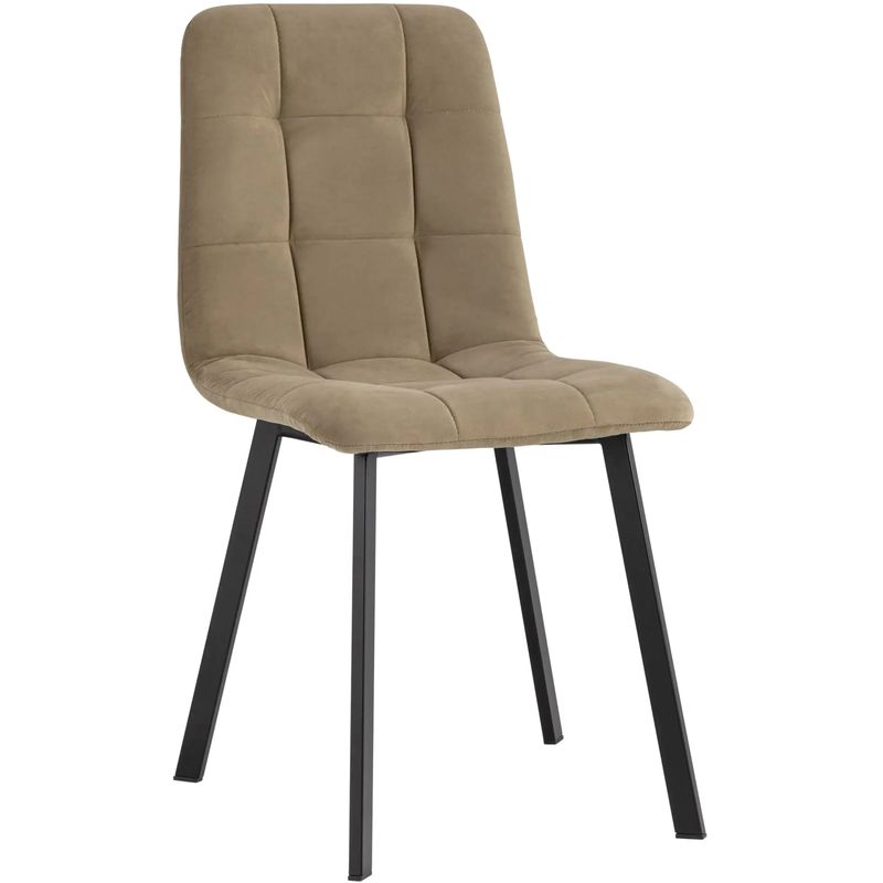 Стул NANCY S Chair Коричневый Велюр Коричневый Черный Стул NANCY S Chair Коричневый Велюр Коричневый Черный в Тюмени | Loft Concept