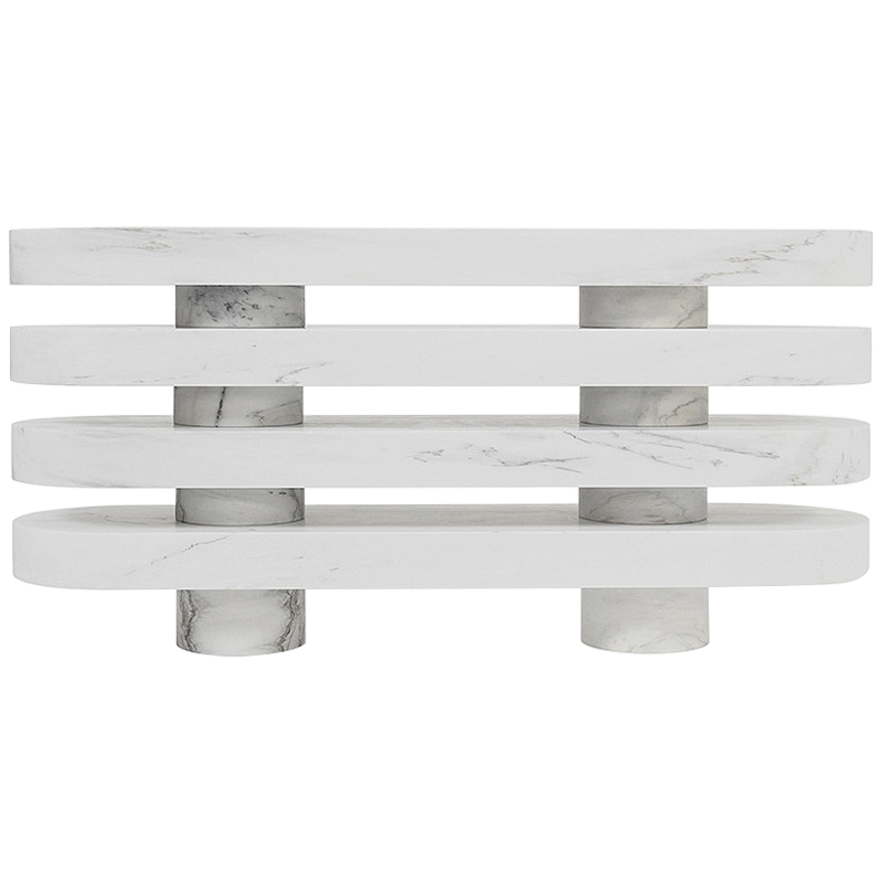 Консоль Console Thalie Joris Poggioli Белый Мрамор Bianco Серый Консоль Console Thalie Joris Poggioli Белый Мрамор Bianco Серый в Тюмени | Loft Concept