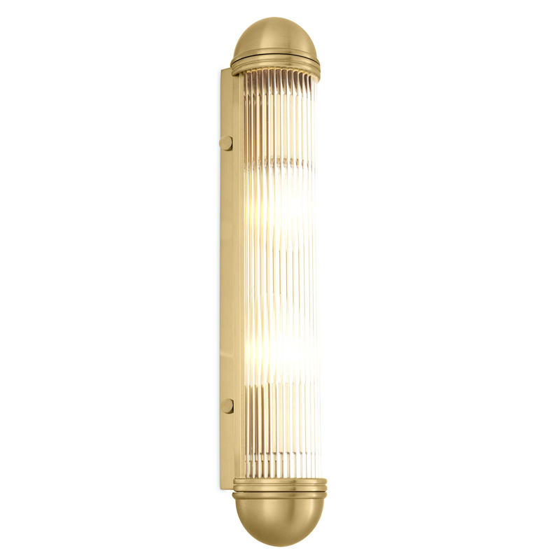 Бра Eichholtz Wall Lamp Auburn Brass Латунь Античная полированная Прозрачный Бра Eichholtz Wall Lamp Auburn Brass Латунь Античная полированная Прозрачный в Тюмени | Loft Concept