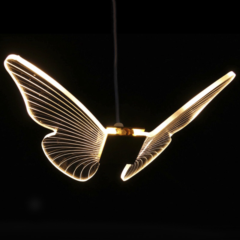 Butterfly Pendant Lamp D Глянцевое золото Прозрачный Butterfly Pendant Lamp D Глянцевое золото Прозрачный в Тюмени | Loft Concept