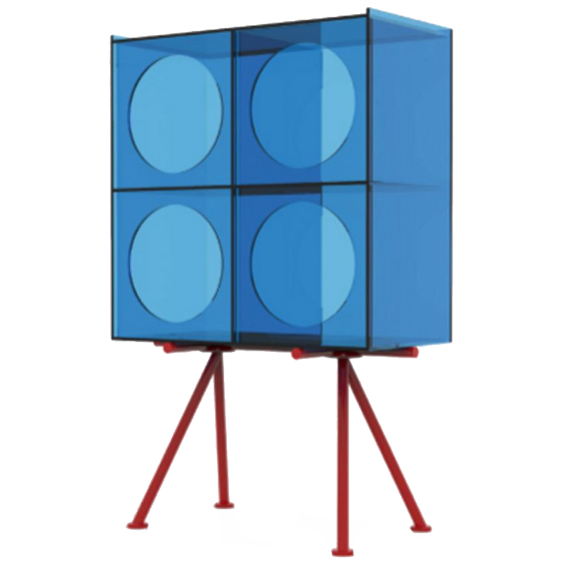 Синий буфет из акрила Blue Acrylic Cupboard Синий Синий буфет из акрила Blue Acrylic Cupboard Синий в Тюмени | Loft Concept