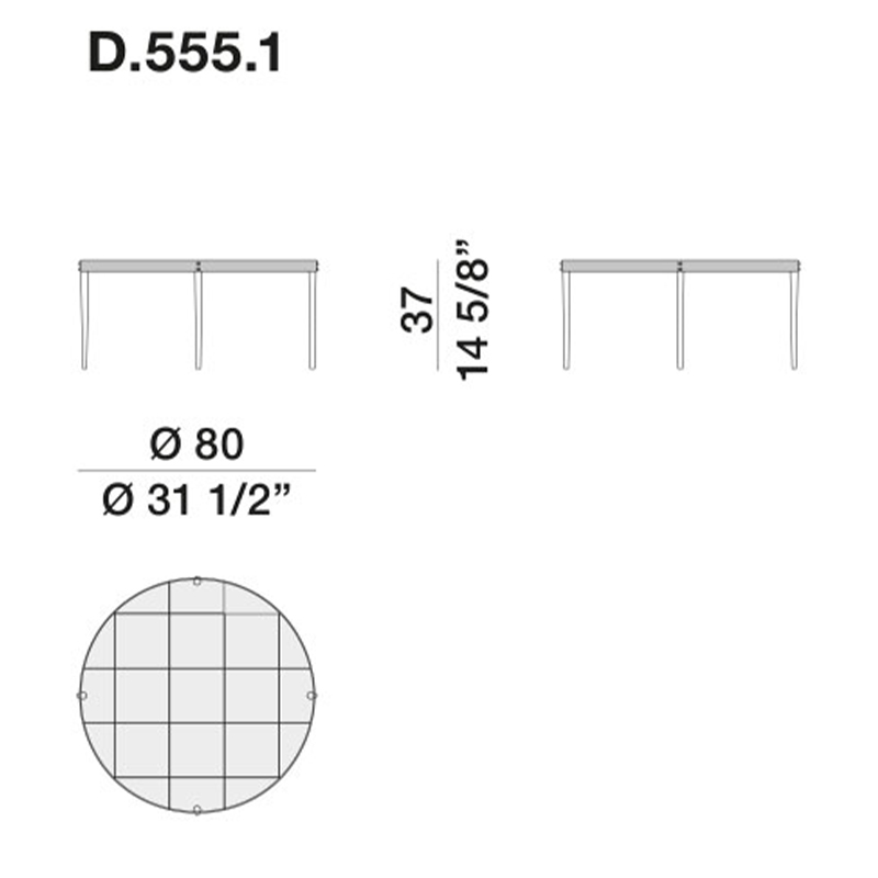 Дизайнерский круглый кофейный стол со стеклянной столешницей Gio Ponti D.555.1 Coffee Table Дизайнерский круглый кофейный стол со стеклянной столешницей Gio Ponti D.555.1 Coffee Table в Тюмени