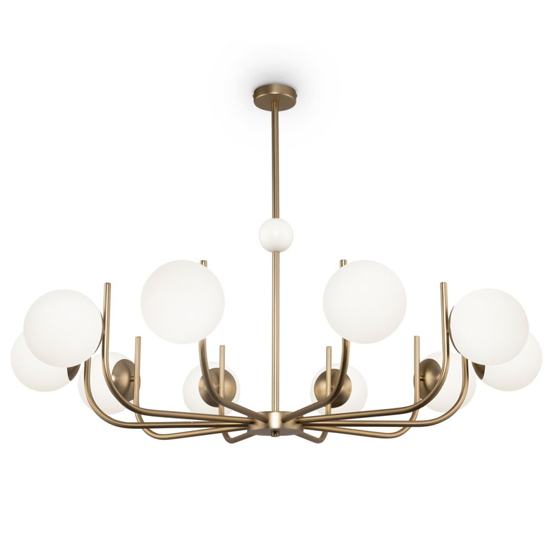 Люстра Felicitat Chandelier 116 Латунь Белый Люстра Felicitat Chandelier 116 Латунь Белый в Тюмени | Loft Concept
