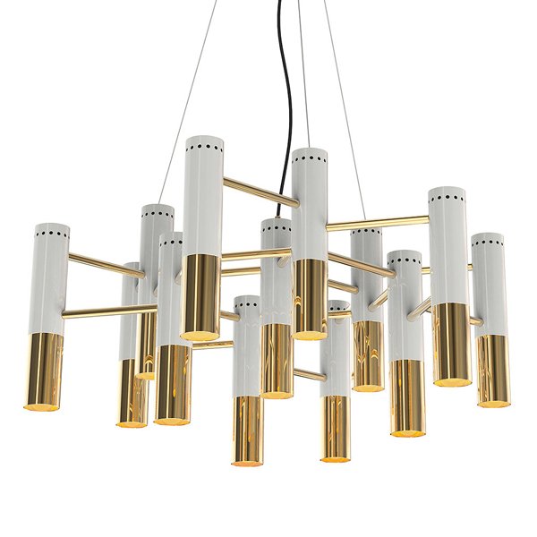Люстра IKE Delightfull Gold & White Люстра IKE Delightfull Gold & White в Тюмени | Loft Concept