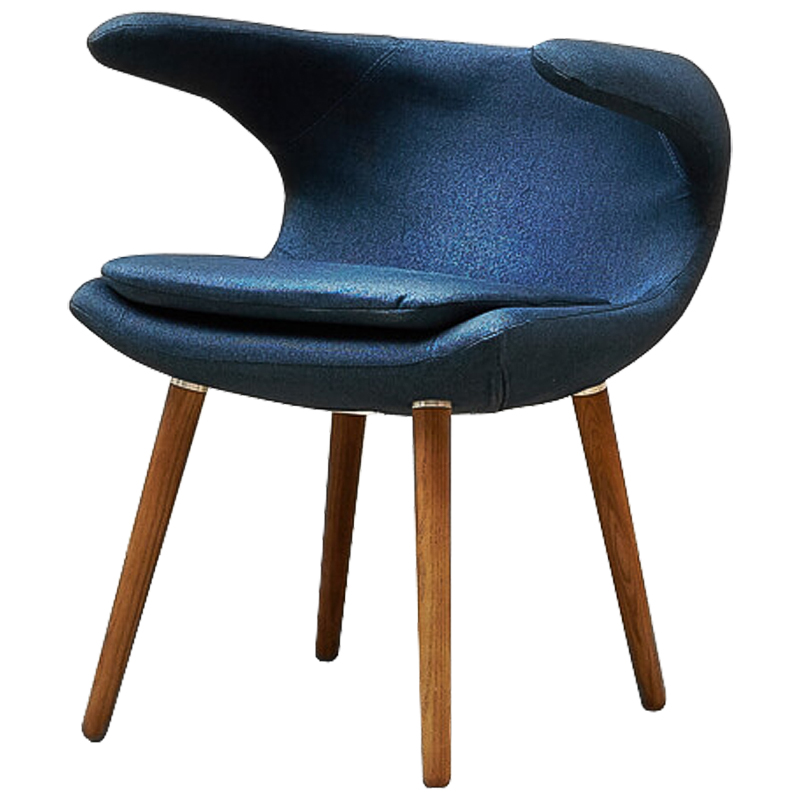 Стул Roidh Stool blue Синий Коричневый Стул Roidh Stool blue Синий Коричневый в Тюмени | Loft Concept