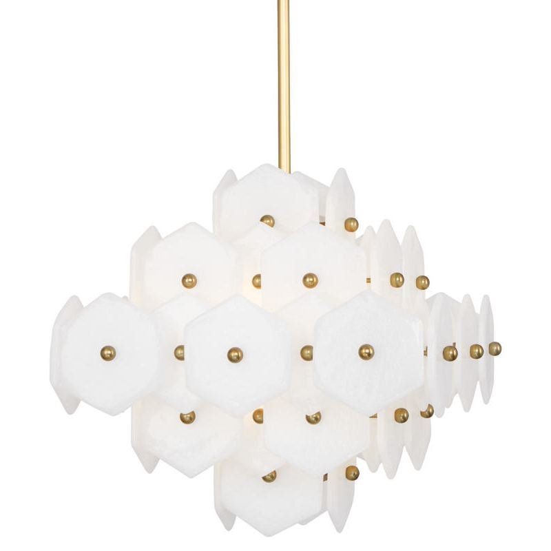 Люстра VIENNA SMALL CHANDELIER Латунь Хром Белый Люстра VIENNA SMALL CHANDELIER Латунь Хром Белый в Тюмени | Loft Concept