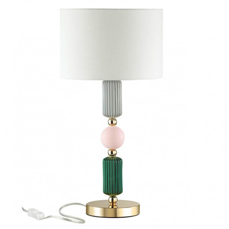 Настольная лампа Керамика Iris Candy table lamp Белый Зеленый Розовый Серый Настольная лампа Керамика Iris Candy table lamp Белый Зеленый Розовый Серый в Тюмени | Loft Concept