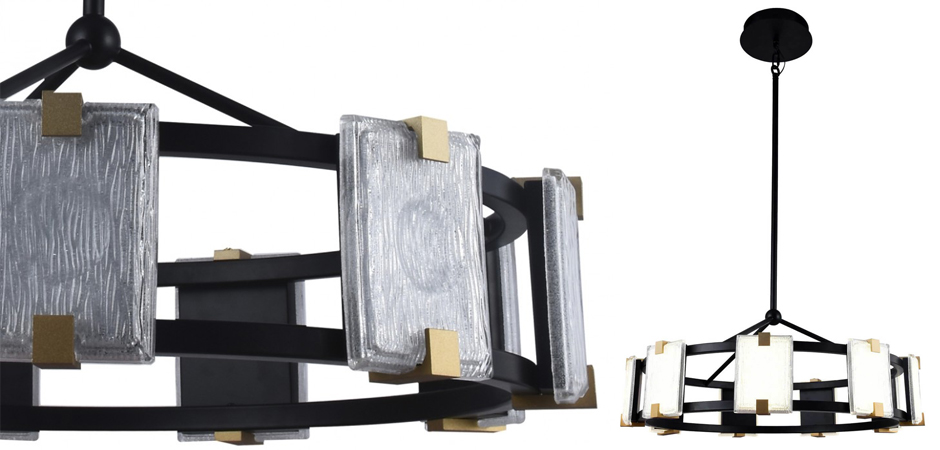Люстра Rectangular Glass Plafon D68 Люстра Rectangular Glass Plafon D68 - Loft-Concept в Тюмени