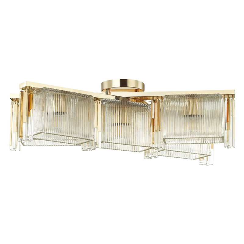 Люстра Madelen Gold Chandelier 5 Глянцевое золото Прозрачный (Transparent) Люстра Madelen Gold Chandelier 5 Глянцевое золото Прозрачный (Transparent) в Тюмени | Loft Concept