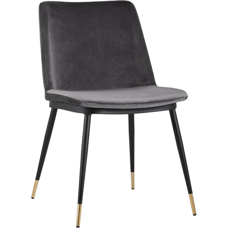 Стул Melissa Chair Серый Велюр Серый Черный Стул Melissa Chair Серый Велюр Серый Черный в Тюмени | Loft Concept
