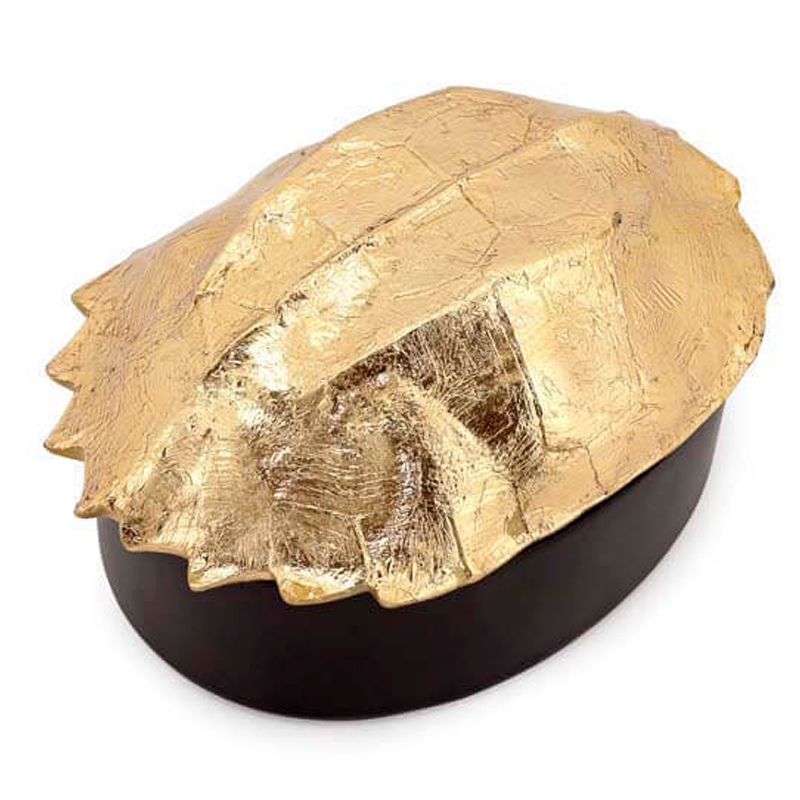Шкатулка BOX TURTLE Черный Глянцевое золото Шкатулка BOX TURTLE Черный Глянцевое золото в Тюмени | Loft Concept