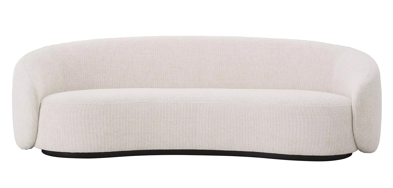 Диван Eichholtz Sofa Amore Молочный Черный - фото №1