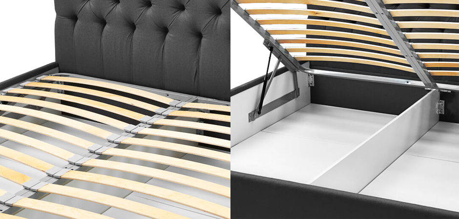 Кровать Gray Capitone Bed Кровать Gray Capitone Bed - Loft-Concept в Тюмени