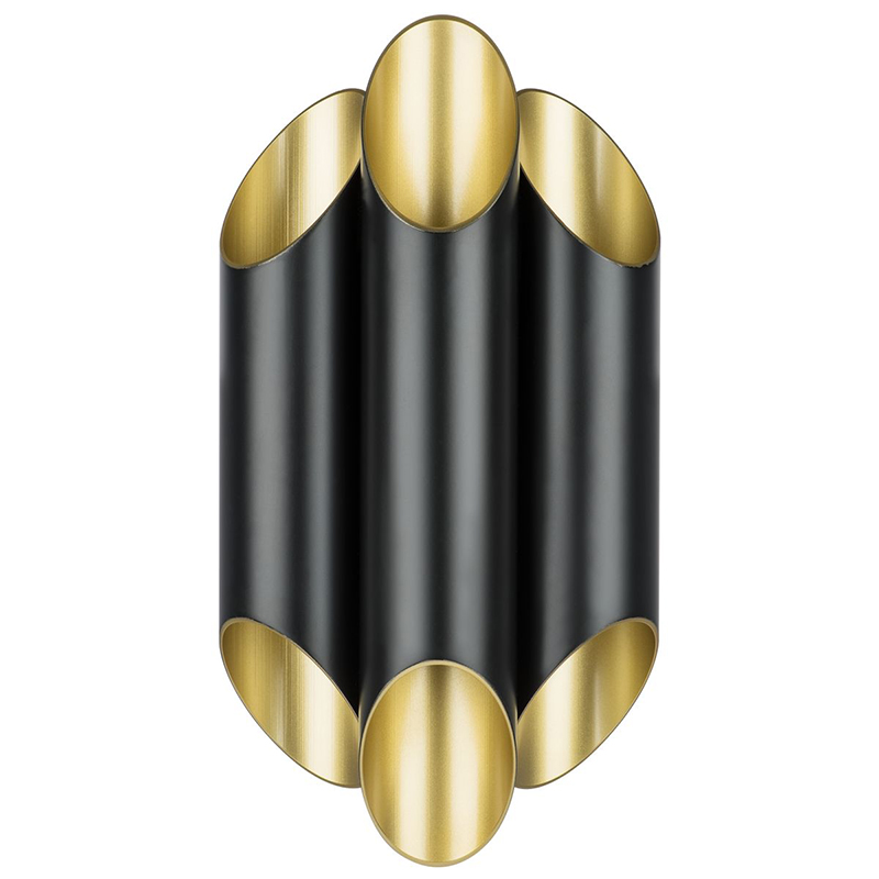 Бра Garbi Trio Black Pipe Organ Sconce Черный Золотой Бра Garbi Trio Black Pipe Organ Sconce Черный Золотой в Тюмени | Loft Concept