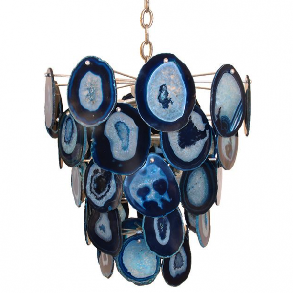 Люстра Marjorie skouras bebe chandelier Agate Синий Латунь Люстра Marjorie skouras bebe chandelier Agate Синий Латунь в Тюмени | Loft Concept