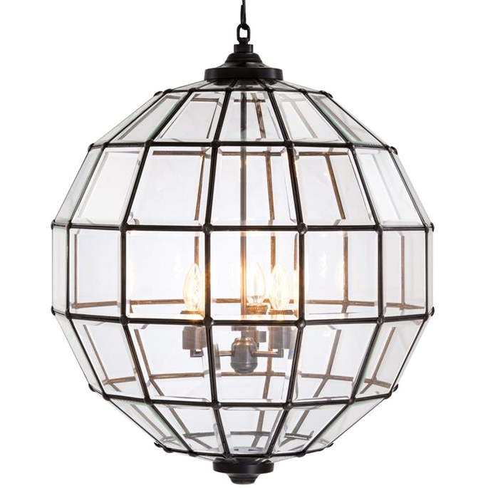 Люстра Lantern Luna Bronze L Темная бронза Прозрачный (Transparent) Люстра Lantern Luna Bronze L Темная бронза Прозрачный (Transparent) в Тюмени | Loft Concept