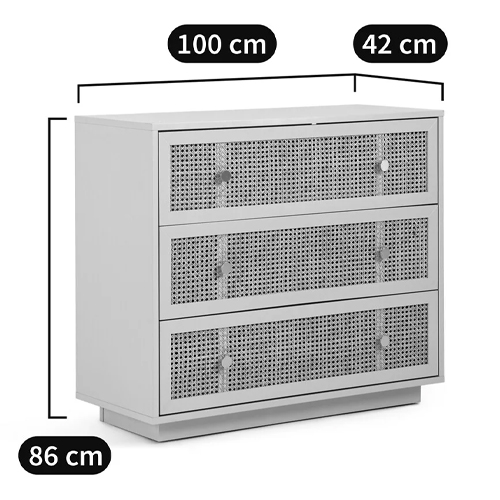 Комод с тремя ящиками Tomio Wicker Furniture Комод с тремя ящиками Tomio Wicker Furniture в Тюмени