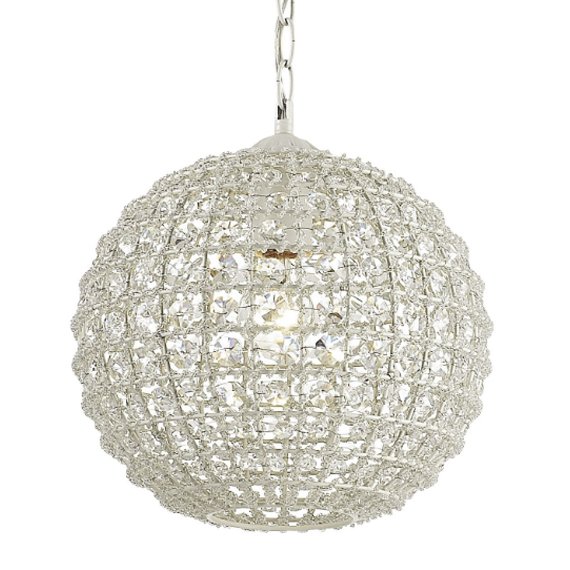 Люстра Casbah Crystal Pendant Globe Прозрачный Белый Люстра Casbah Crystal Pendant Globe Прозрачный Белый в Тюмени | Loft Concept