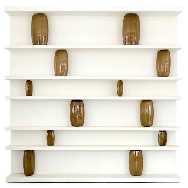 Стеллаж Galet Bookcase Коричневый Белый Стеллаж Galet Bookcase Коричневый Белый в Тюмени | Loft Concept