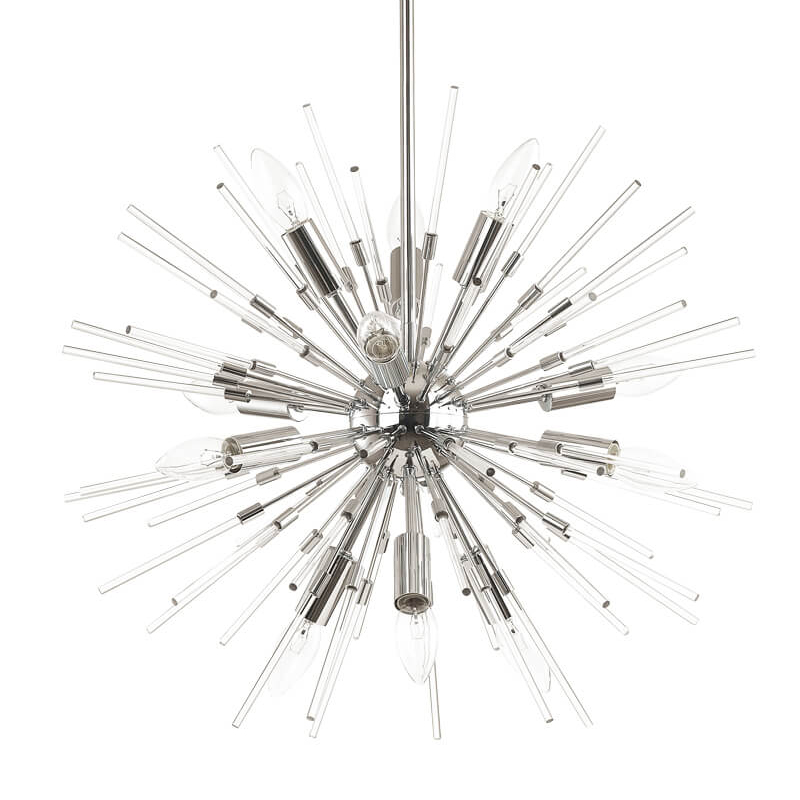 Люстра Welund Sputnik Chandelier chromium Хром Прозрачный Люстра Welund Sputnik Chandelier chromium Хром Прозрачный в Тюмени | Loft Concept