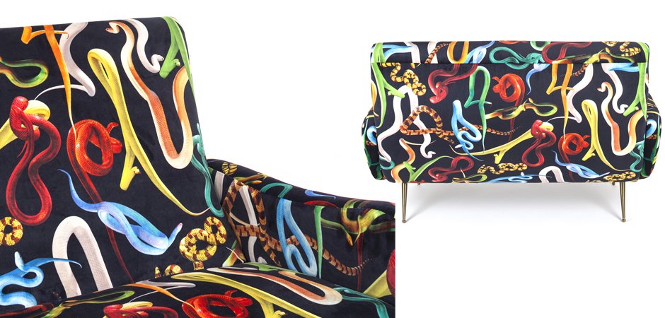 Диван Seletti Sofa Two Seater Snakes Диван Seletti Sofa Two Seater Snakes - Loft-Concept в Тюмени