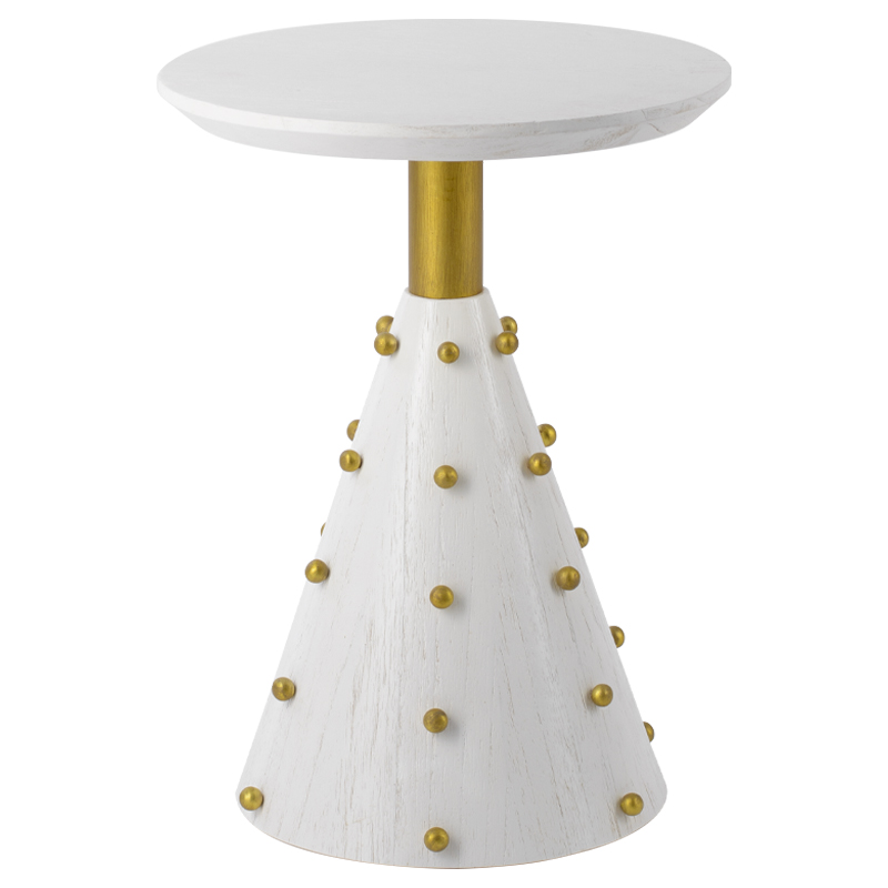 Las Vegas Side Table White Burl ivory ( слоновая кость ) Золотой Las Vegas Side Table White Burl ivory ( слоновая кость ) Золотой в Тюмени | Loft Concept