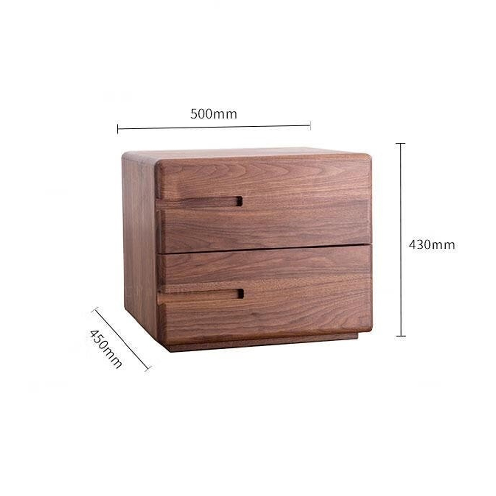 Прикроватный столик деревянный с 2-мя ящиками Moon Walnut Furniture Прикроватный столик деревянный с 2-мя ящиками Moon Walnut Furniture в Тюмени